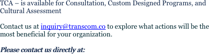 TCA – is available for